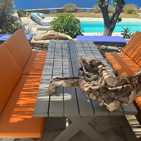 Elli S Seafront Pool Villa, W/Sandy Beach In Kea, Cyclades Melissaki Exterior photo