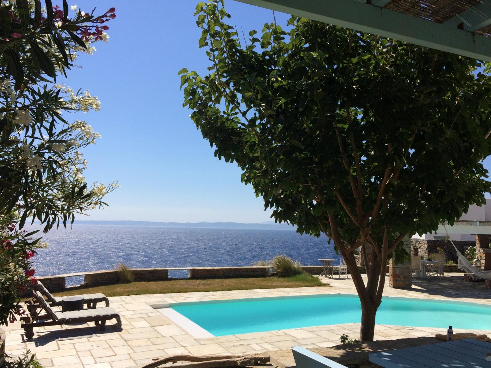 Elli S Seafront Pool Villa, W/sandy In Kea, Cyclades Melissaki