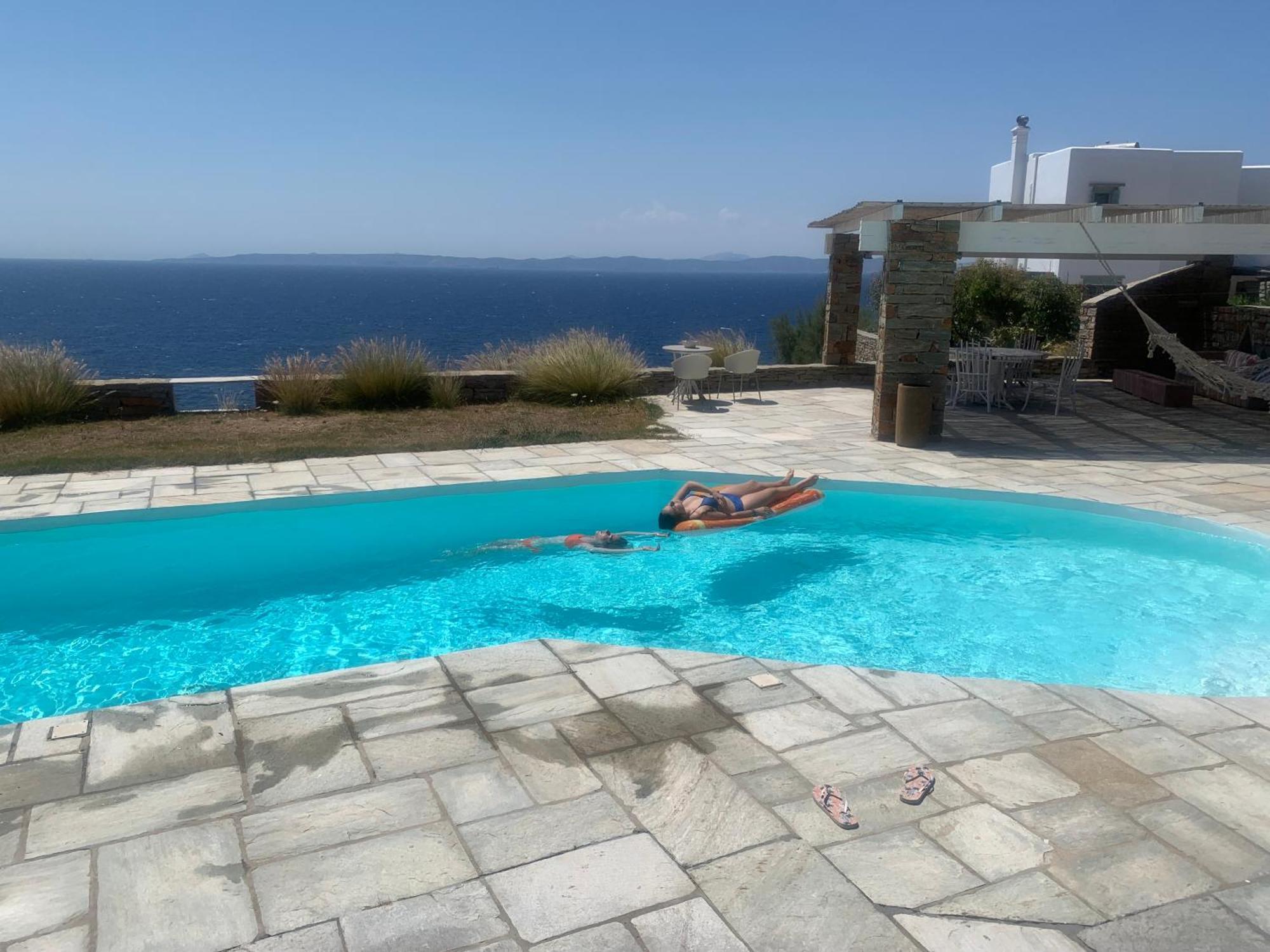 Villa Elli S Seafront Pool Villa, W/sandy In Kea, Cyclades