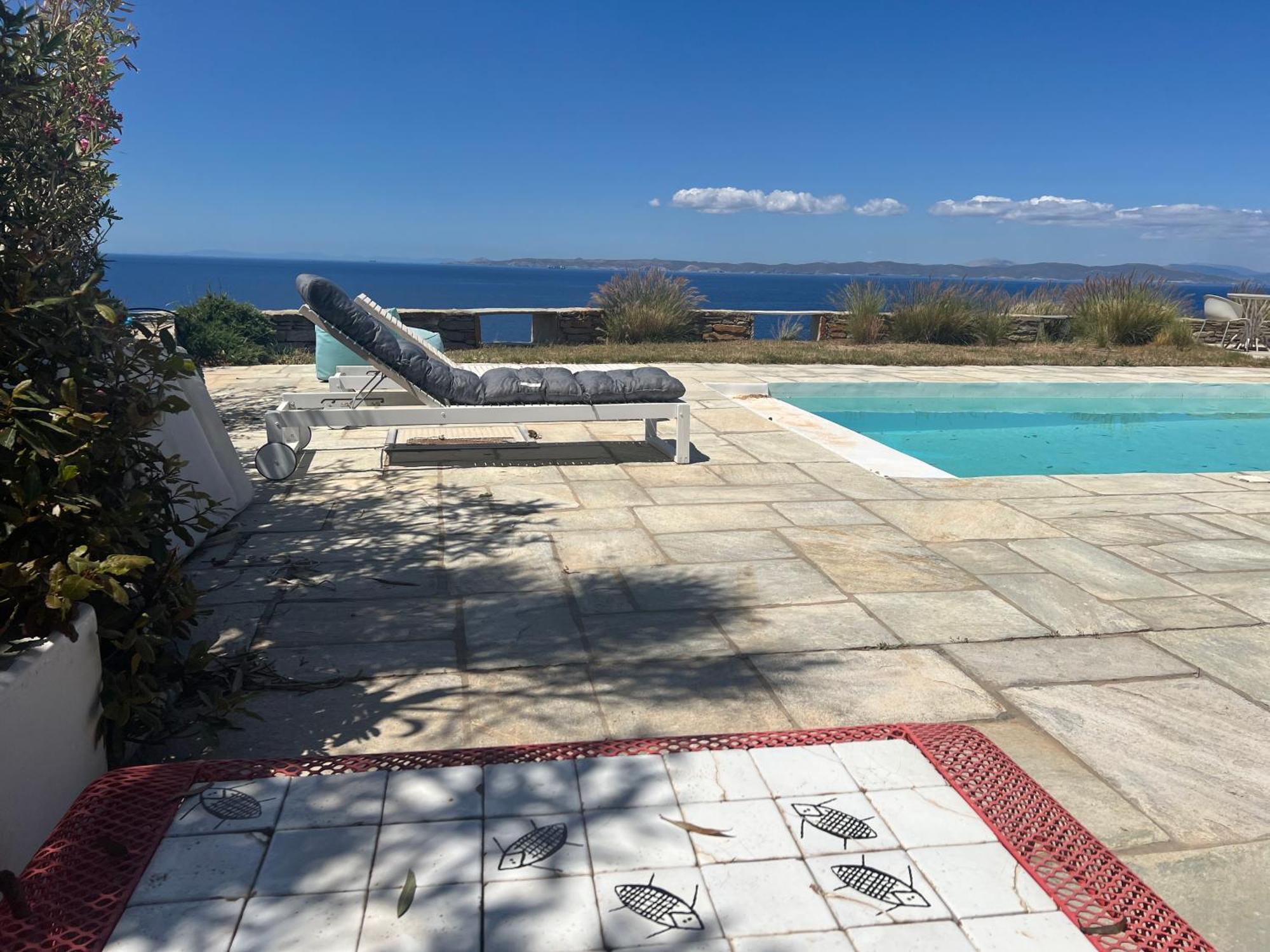 Villa Elli S Seafront Pool Villa, W/sandy In Kea, Cyclades Melissaki