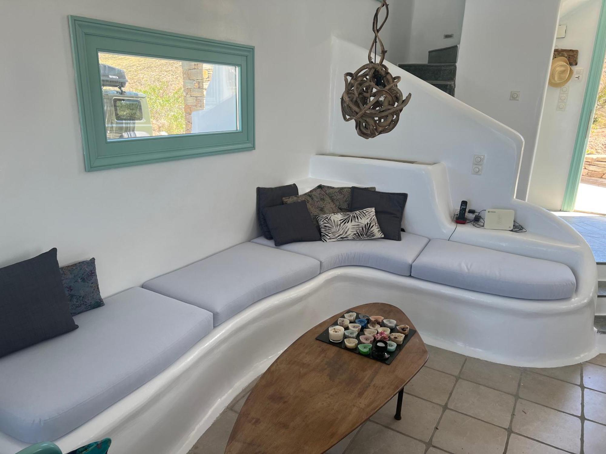 Elli S Seafront Pool Villa, W/sandy In Kea, Cyclades *